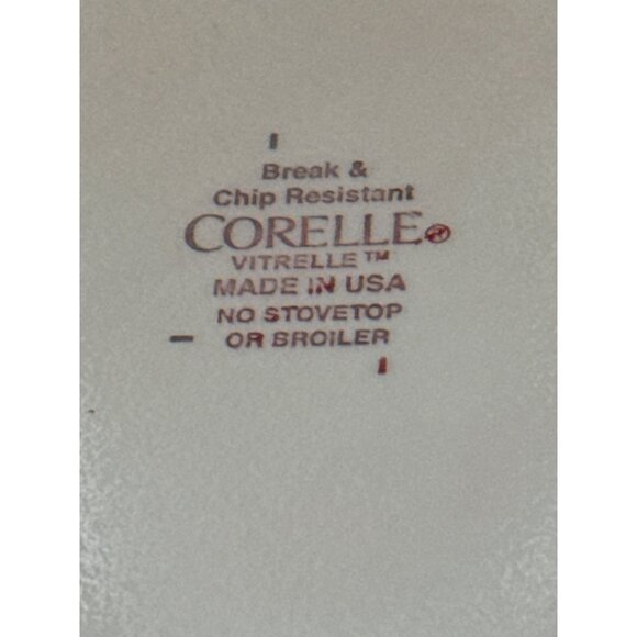 Corelle Vitrelle Kitu Bread Plates Set Of 6 Sandstone Brown & Red Dots Pattern - Picture 4 of 5